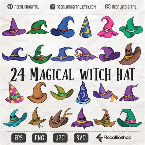 Charming witch hat svg
